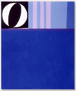 Ermanno Leinardi 1982 - il grande blu - tempera su tela